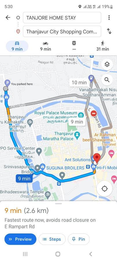 Tanjore Home Stay Thanjavur Eksteriør bilde
